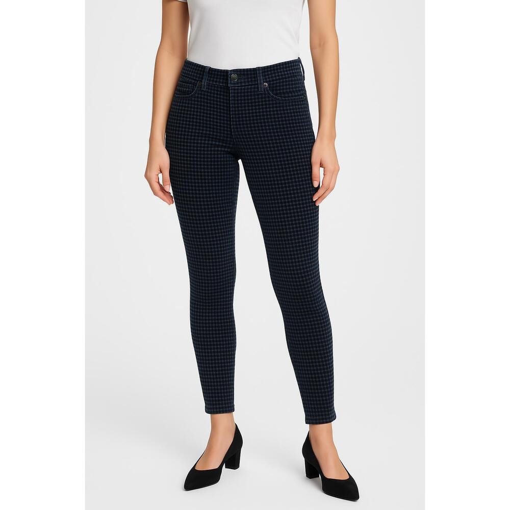 Pilcro And The Letterpress Pants Womens 28 Black Houndstooth Skinny Corduroy